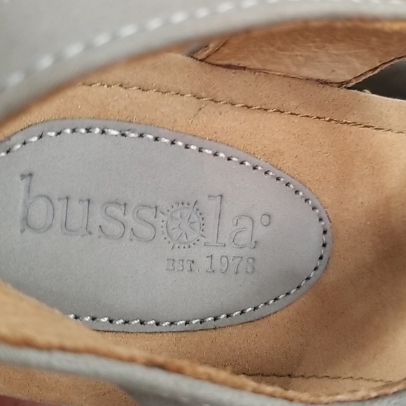 BUSSOLA 6.5 Taupe Wedge Noella Sandals - Picture 12 of 13